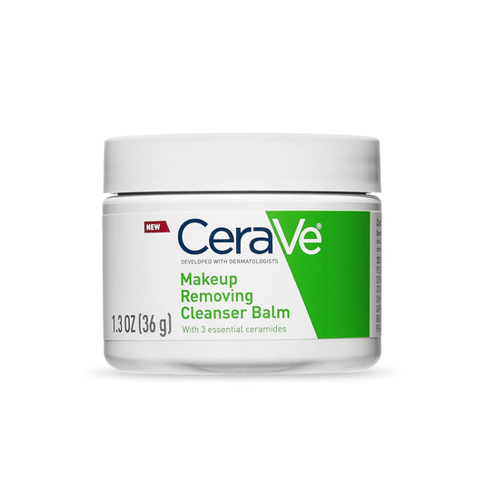 CeraVe Cleansing Balm Makeup Remover – Hydrating Waterproof Makeup Remover with Ceramides & Jojoba Oil, 1.3 Oz