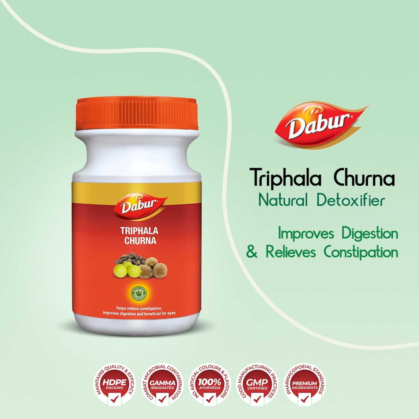 Dabur Triphala Churna Ayurvedic Remedy For Gastro Intestinal Health - 500g