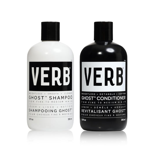 VERB Ghost Shampoo & Conditioner Duo | Weightless Hydration & Shine | Paraben-Free, Sulfate-Free, Color-Safe