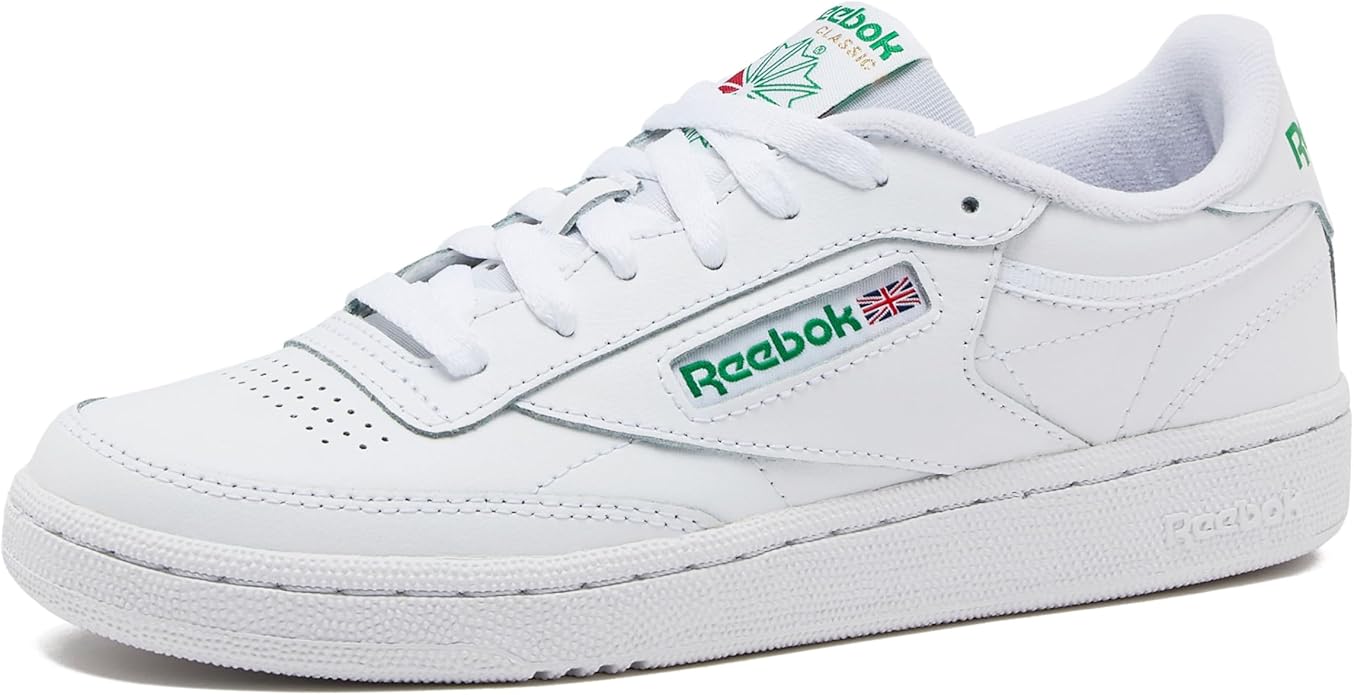 Reebok Men’s Club C 85 Tennis Shoes – Classic Leather Sneakers for Everyday Comfort