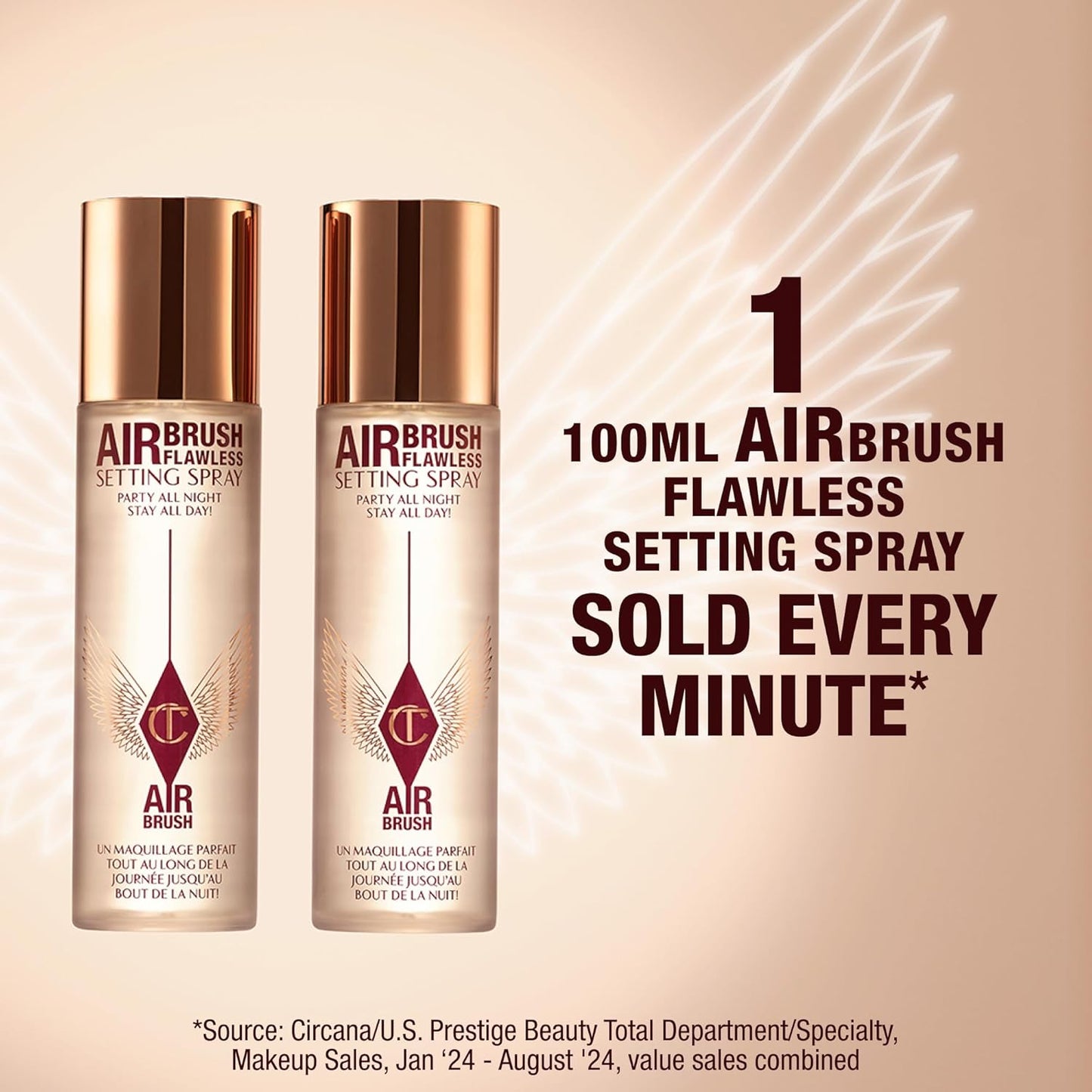 Charlotte Tilbury Airbrush Flawless Setting Spray – 16Hr Hydrating Makeup Mist