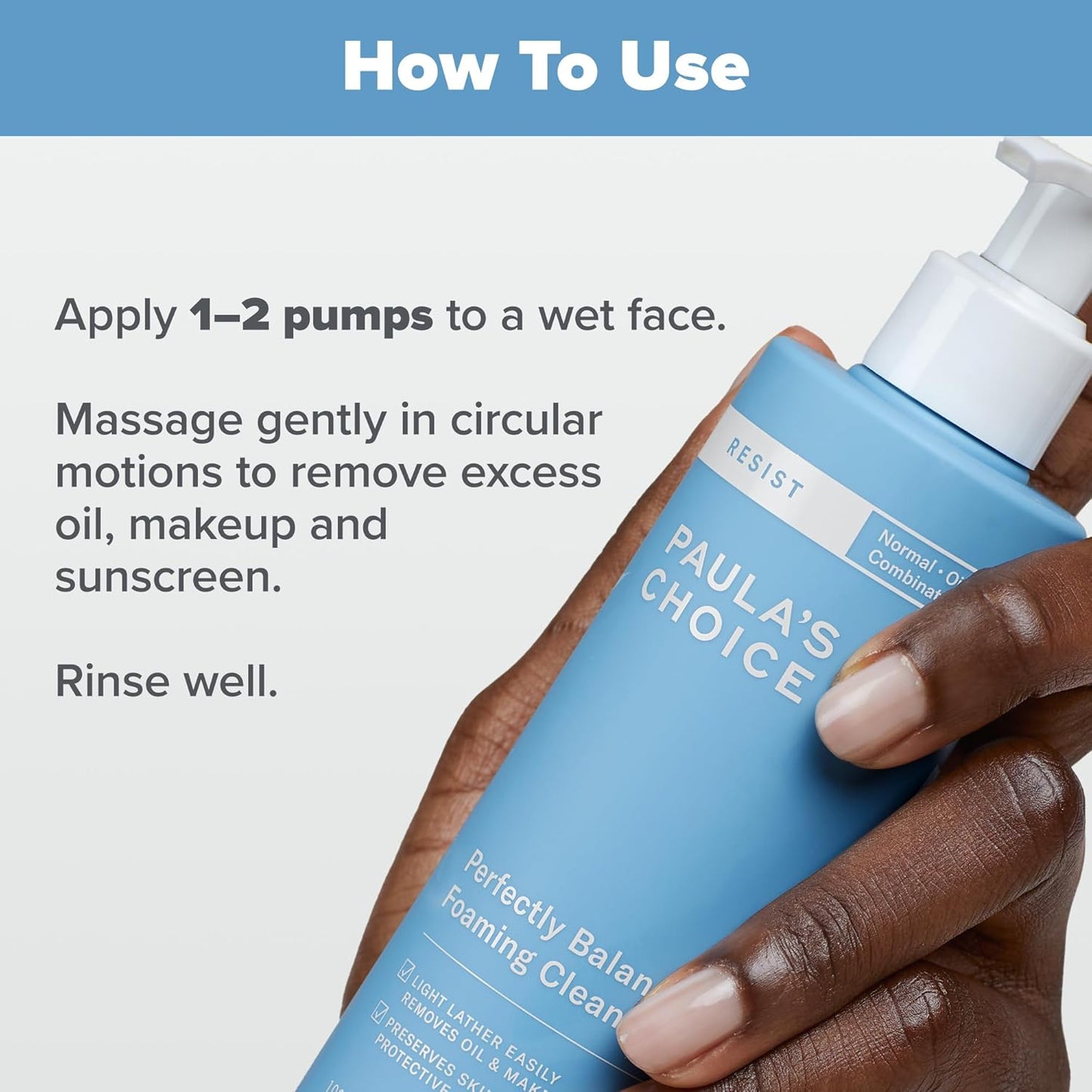 Paula’s Choice RESIST Perfectly Balanced Foaming Facial Cleanser with Hyaluronic Acid & Aloe – Anti-Aging Face Wash for Oily Skin & Large Pores, 6.4 fl oz