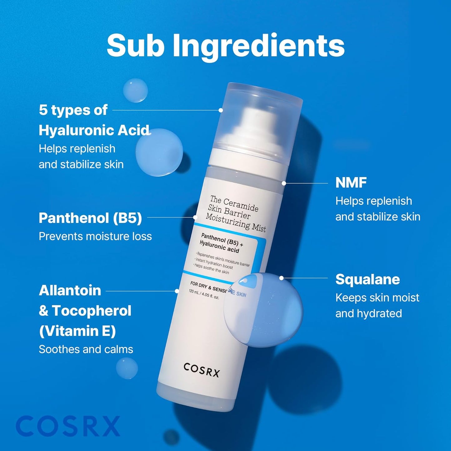 COSRX Barrier Cream Face Mist – Hydrating Milky Toner Spray with Ceramides & Hyaluronic Acid for Stronger Skin Barrier (4.06oz, Korean Skincare)