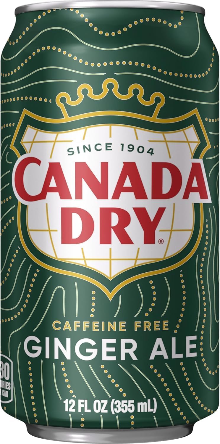 Canada Dry Ginger Ale – Classic Sparkling Soda with Refreshing Ginger Taste 355ml (Pack of 3, Imported)