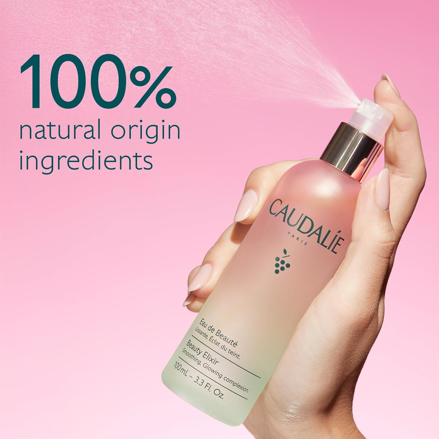 Caudalie Beauty Elixir Face Mist – Pore-Tightening Toner & Makeup Setting Spray (30mL)