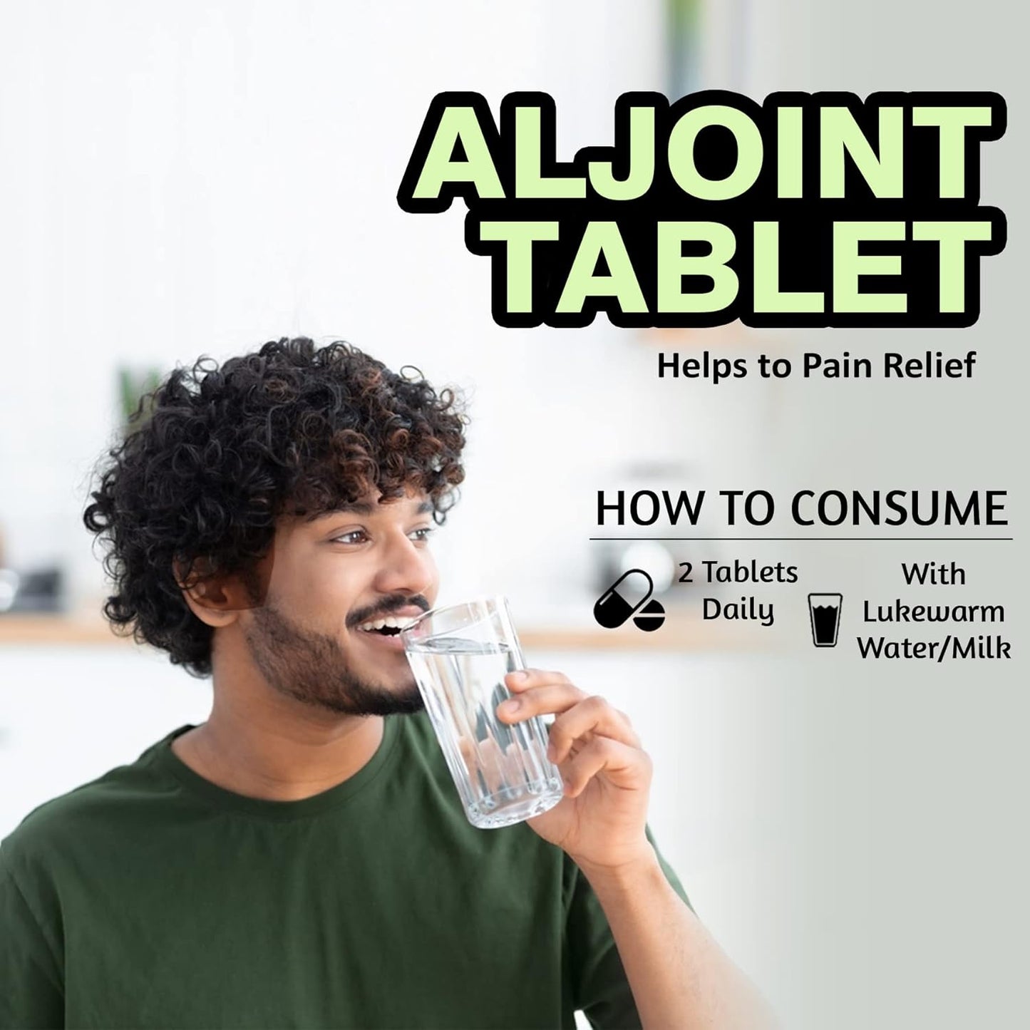 Ambic Aljoint Pain Relief Tablets – Pack of 2 (120 Each) | Ayurvedic Joint & Muscle Pain Supplement