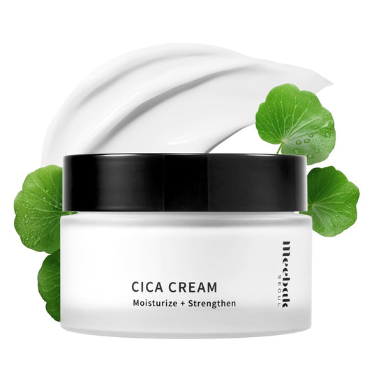 Meebak Cica Cream – Daily Repair Moisturizer with Niacinamide, Retinol & Ceramide | Hydrating Anti-Aging Cream for Sensitive Skin (1.68 fl oz)