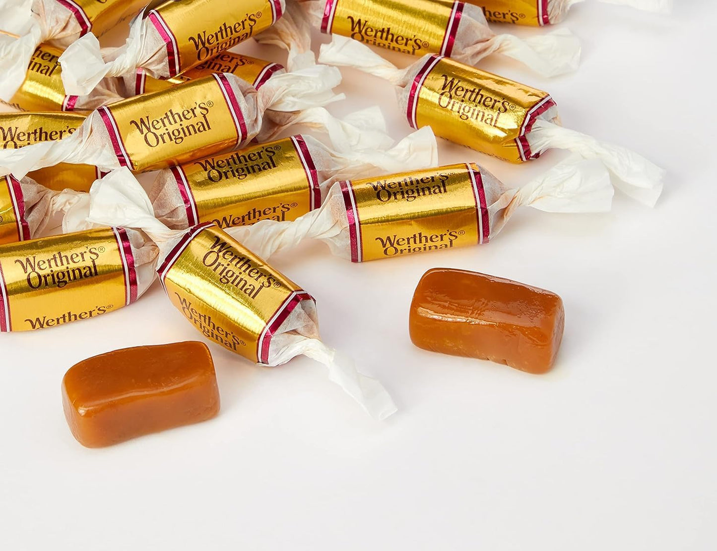 Werther’s Original Soft Caramels – Creamy & Chewy Butter Caramel Candy 110g (Imported from Germany)