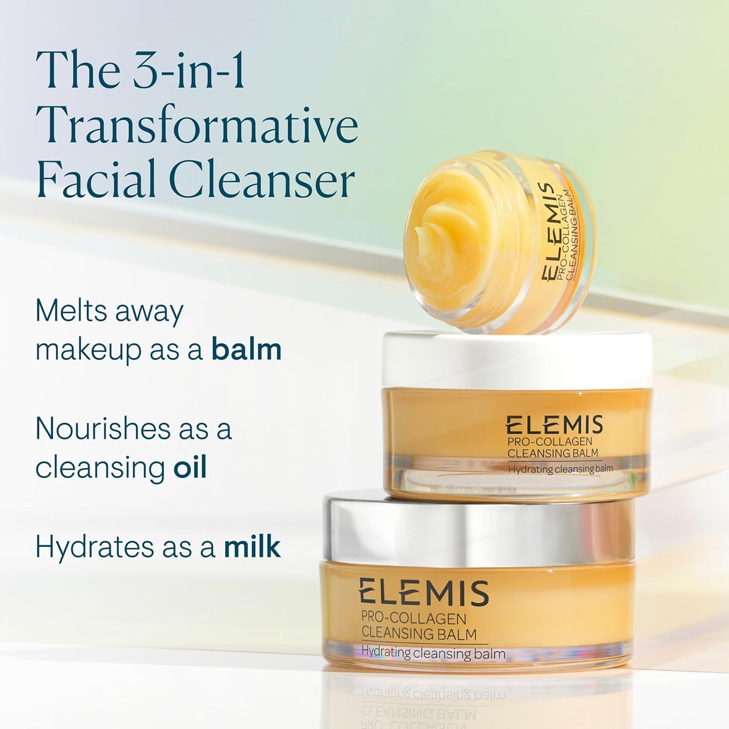 ELEMIS Pro-Collagen Cleansing Balm – Hydrating Makeup Remover & Deep Facial Cleanser | Nourishing Oil-to-Balm Formula (3.5 oz)