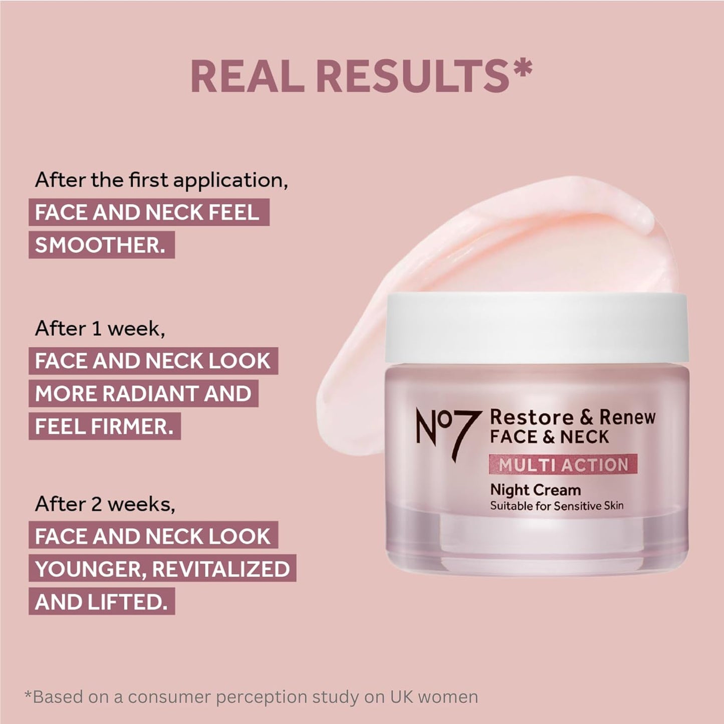 No7 Restore & Renew Face & Neck Multi Action Skincare System – Anti-Aging 3-Piece Kit with SPF 30 Day Cream, Collagen Facial Serum & Hydrating Night Cream