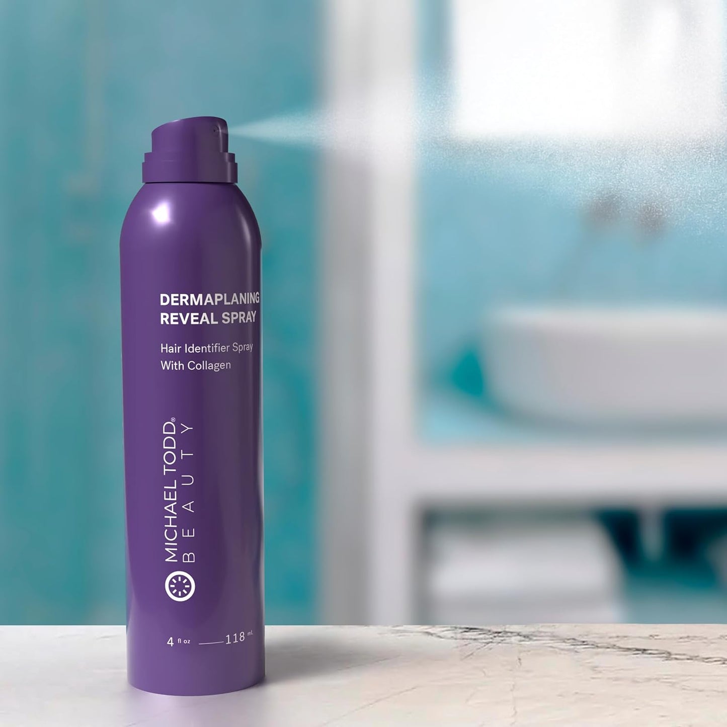 Michael Todd Sonicsmooth Hair Identifier Spray – Collagen-Infused Dermaplaning Prep Mist for Peach Fuzz Removal & Radiant Skin – 4oz