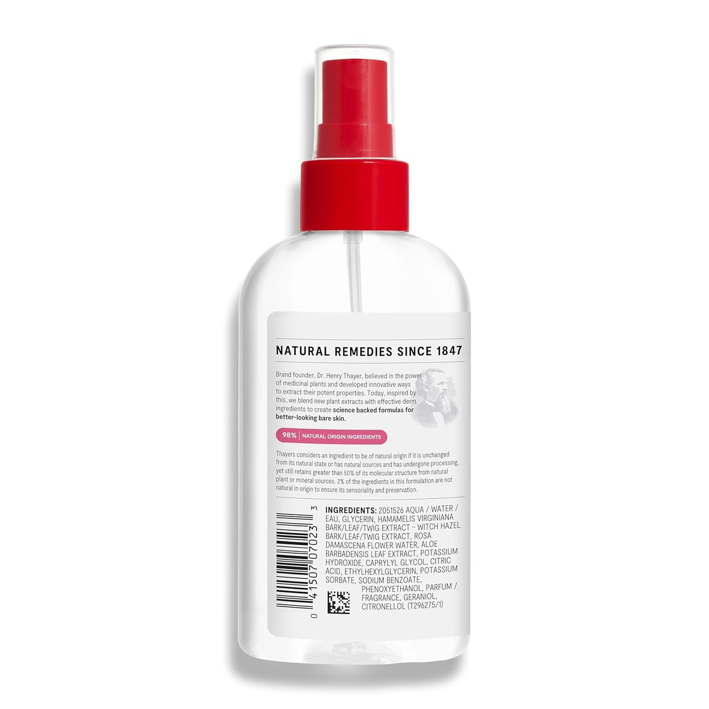 Thayers Alcohol-Free Witch Hazel Facial Mist Toner with Aloe Vera & Rose Petal – 8 oz