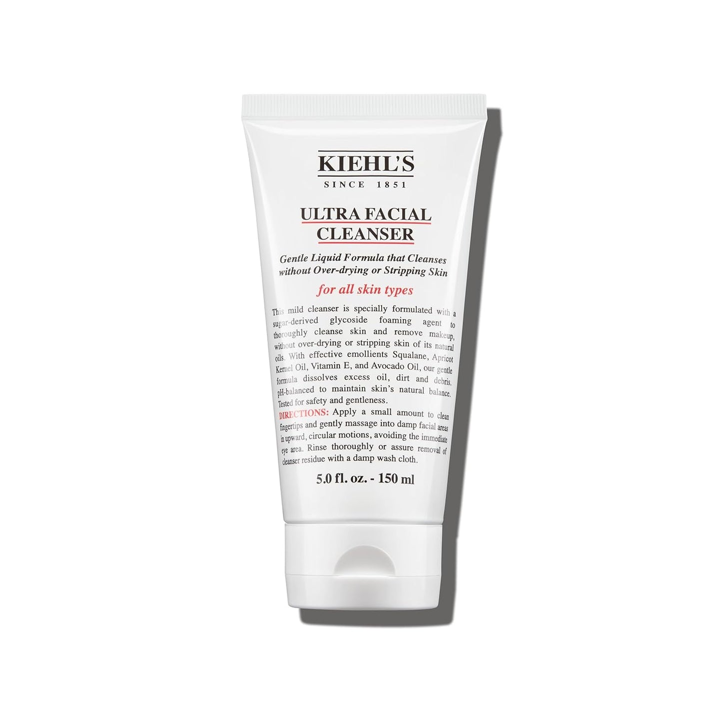 Kiehl's Ultra Facial Cleanser – Gentle Foamy Face Wash for All Skin Types, 5 Oz