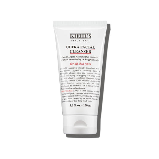 Kiehl's Ultra Facial Cleanser – Gentle Foamy Face Wash for All Skin Types, 5 Oz