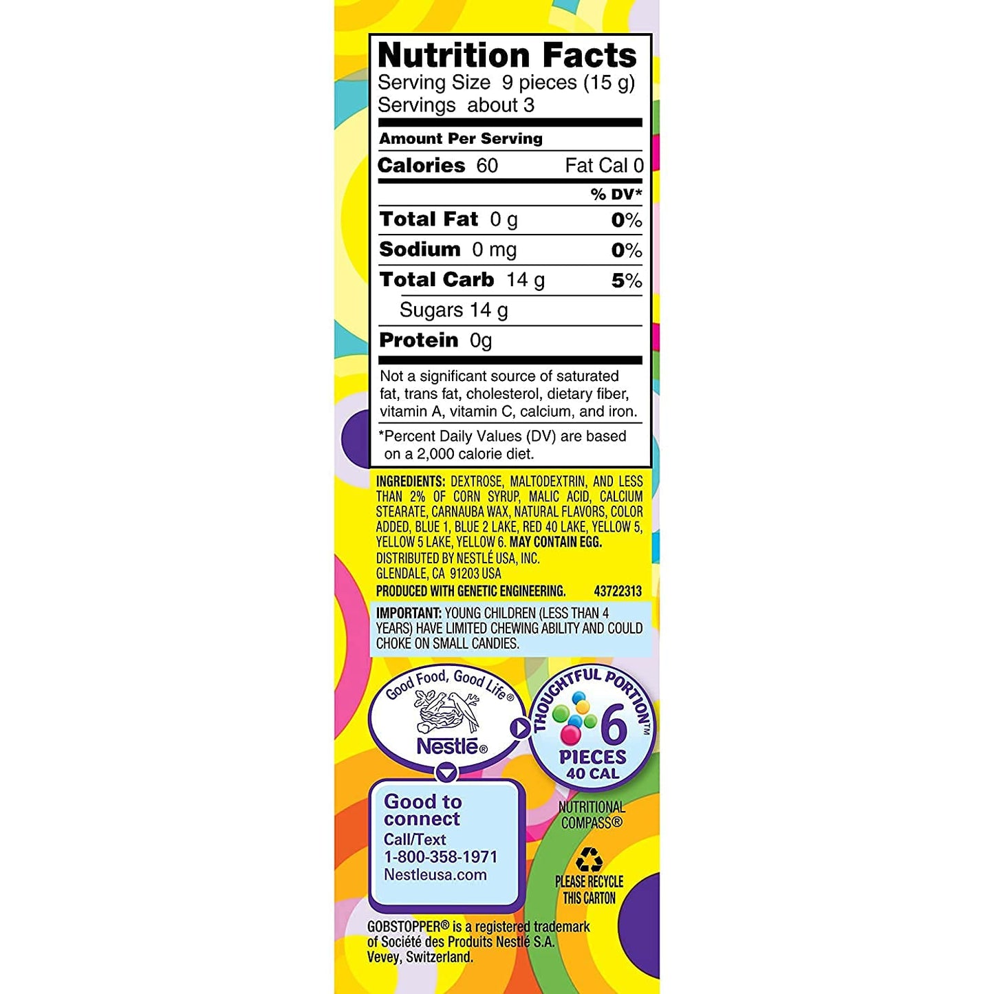 Wonka Everlasting Gobstopper Candy – Color & Flavour Changing Jawbreakers 50g (Imported)