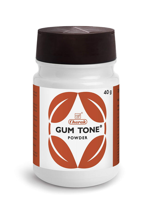 Charak Gumtone Herbal Powder For Healthy Gums and Teeth, Dental Plaque & Bad Breath - 40g (Pack of 2) (Gumtone Powder)