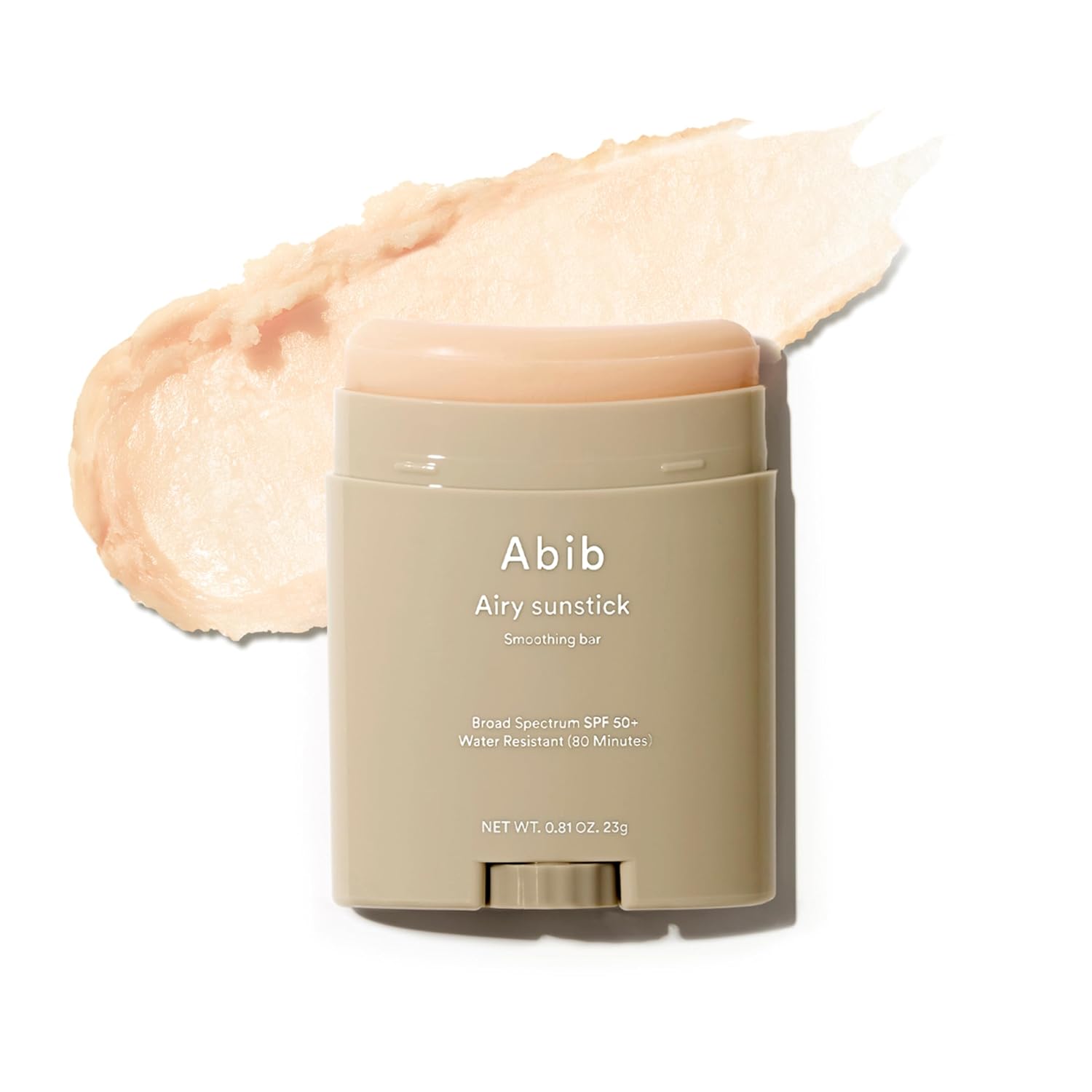 Abib Airy Sunstick SPF50+ – Korean Semi-Matte Sunscreen Stick, Broad Spectrum, Water-Resistant, Oil-Control & Non-Sticky Sunblock (0.81 oz)