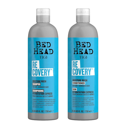 Bed Head by TIGI Recovery Moisturizing Shampoo & Conditioner Set – Hydrating Formula with Prickly Pear Cactus Extract for Dry, Damaged Hair, 25.36 fl oz x 2
