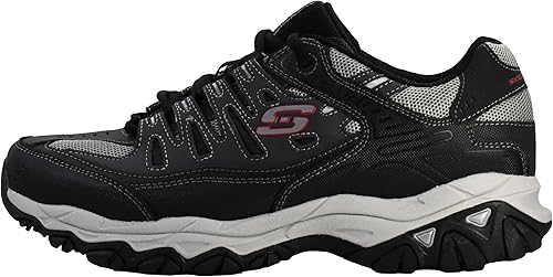 Skechers Men’s Afterburn M. Fit Sneakers | Leather Memory Foam Trainers