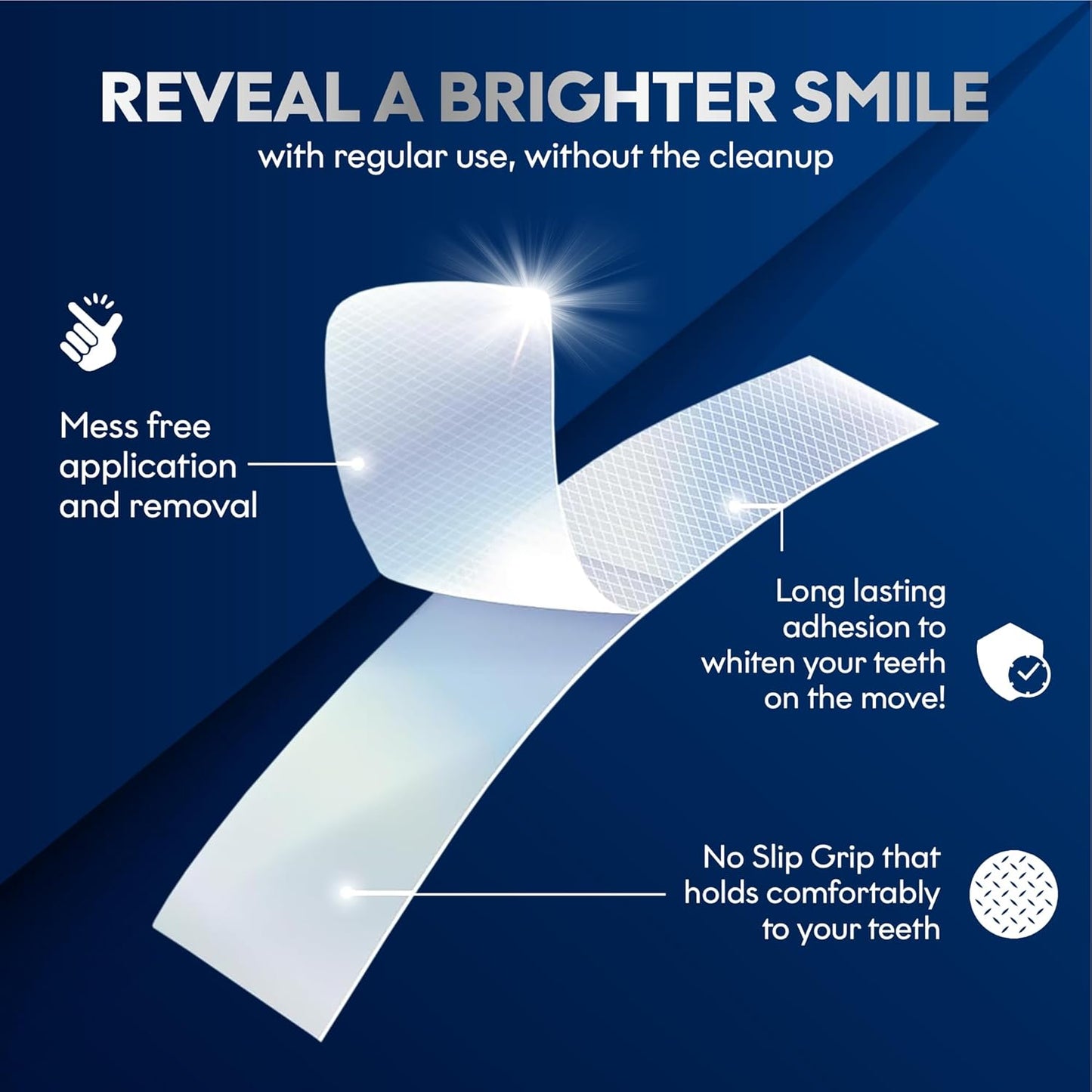 Chloe’C Teeth Whitening Strips – 7-Day Peroxide-Free Mint Whitening for Sensitive Teeth