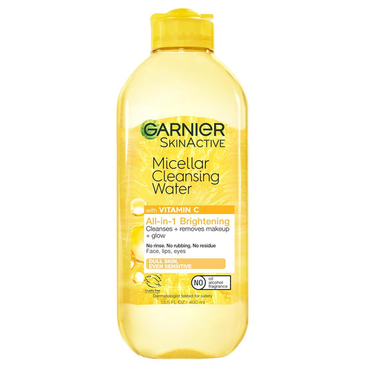 Garnier Micellar Water with Vitamin C – Brightening Makeup Remover & Cleanser, 400ml
