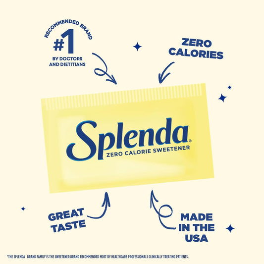 Splenda No Calorie Sweetener Packets – Zero Calorie Sugar Substitute, 50 Sachets Imported