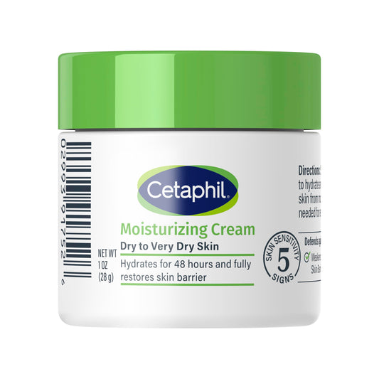 Cetaphil Face & Body Moisturizing Cream – 48H Hydration for Dry to Very Dry, Sensitive Skin, 16oz 2-Pack, Fragrance-Free, Dermatologist Recommended