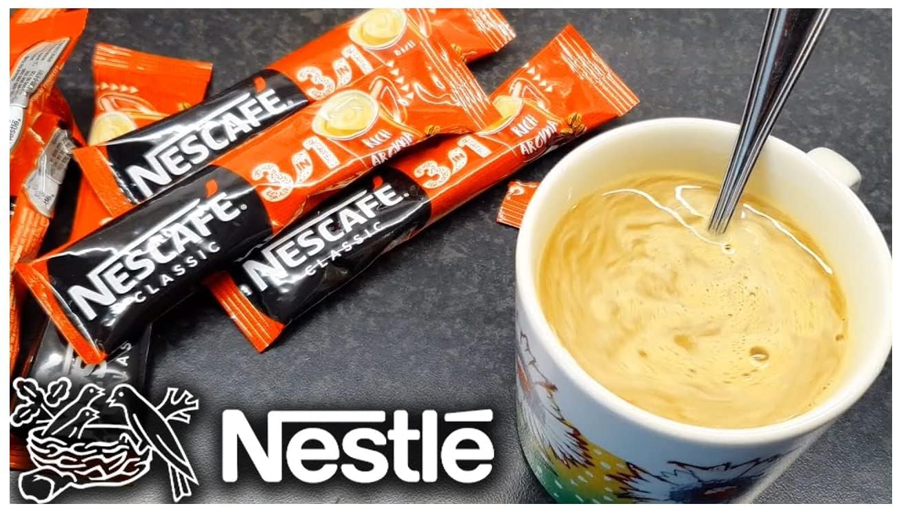 Nescafe 3 in 1 Original Instant Coffee | 12 Sachets x 17.5g | Creamy & Rich Powder Mix (Imported, Vegetarian)