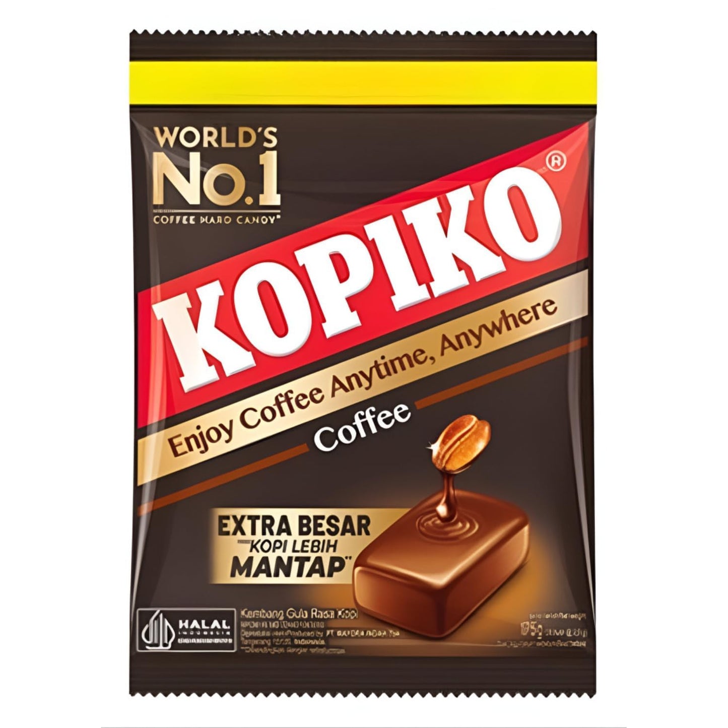 Kopiko Coffee Hard Candy | Made with Real Coffee Extract | 175g Pouch × Pack of 2 (Imported, Vegetarian)