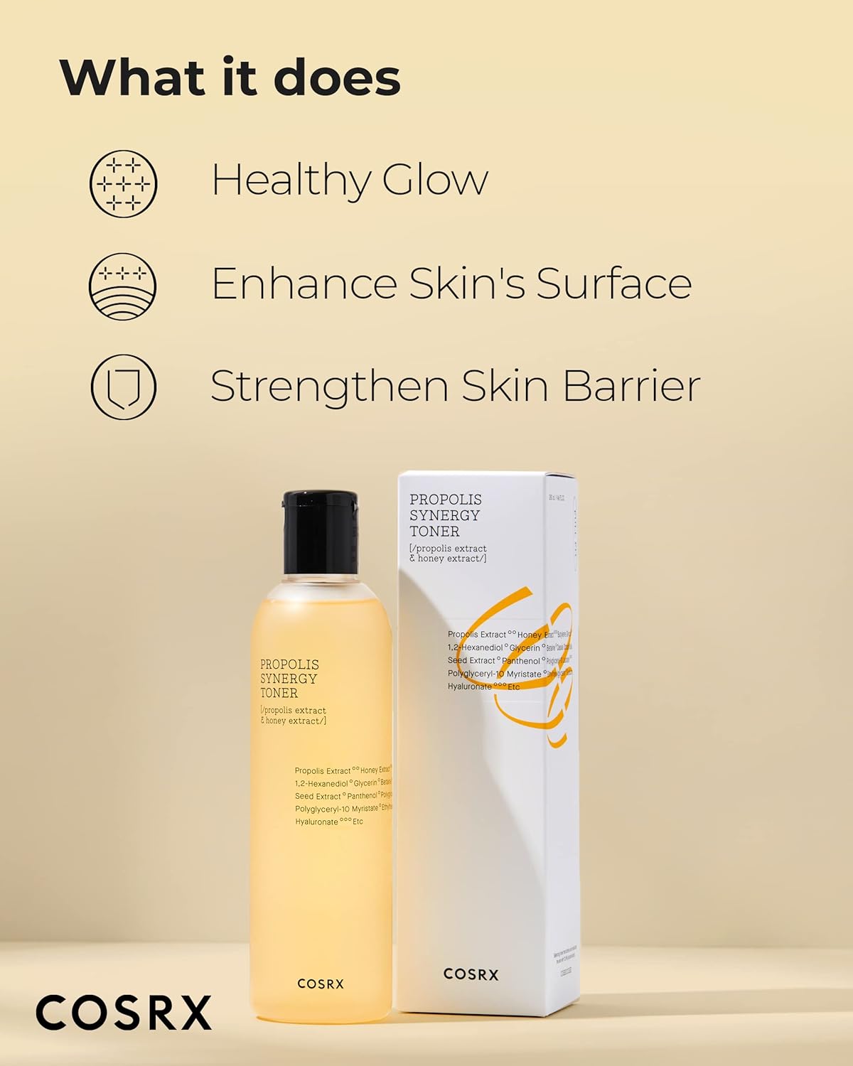 COSRX Full Fit Propolis Synergy Toner – Hydrating & Soothing Korean Face Toner with Propolis & Honey (150ml / 5.07 fl oz)