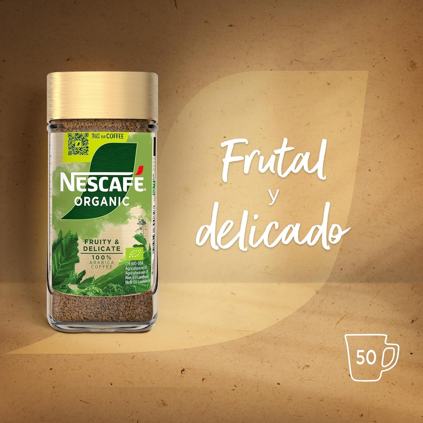 Ness.cafe.s Gold Organic Coffee Powder – 100% Arabica Freeze-Dried Premium Instant Coffee 100g (Imported)