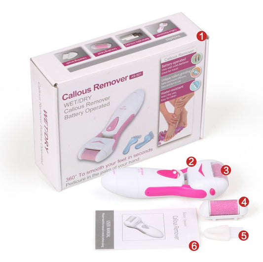 Removedor de callos eléctrico portátil LuxuryGlow: herramienta para el cuidado de la piel muerta y los talones