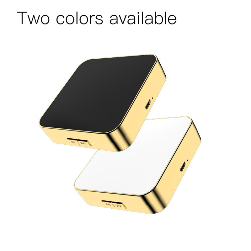 Espejo de maquillaje LED recargable LuxuryGlow con aumento de 4x y 3 modos de luz