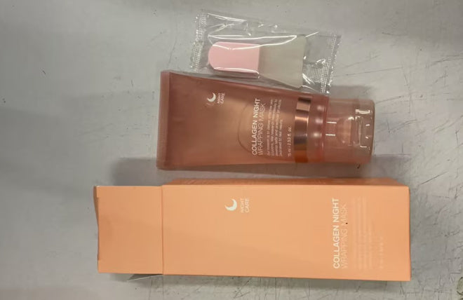 قناع تغليف ليلي بالكولاجين من LuxuryGlow - قناع لشد البشرة وترطيبها ومضاد للتجاعيد