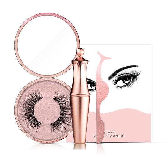 LuxuryGlow MAGNI™ Magnetic Eyeliner & Eyelashes Set – 5 Pairs, Tweezers & Mirror Case