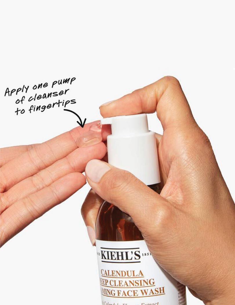 KIEHL’S Calendula Deep Cleansing Foaming Face Wash – Hydrating & Brightening Cleanser for Normal to Oily Skin
