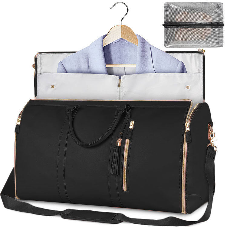 Large Capacity Travel Duffle Bag Women's Handbag Folding Suit Bag Waterproof Clothes Totes - LUXURY GLOW