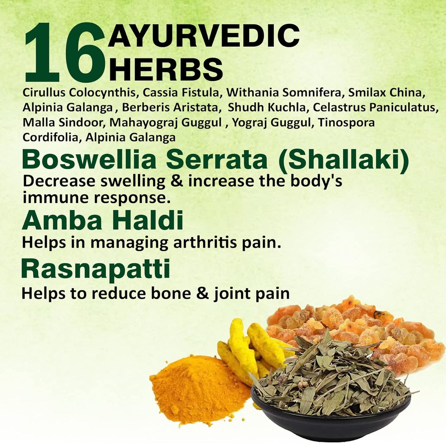 AMBIC Aljoint Pain Relief 60 Tablets | Ayurvedic Joint Support for Arthritis, Muscle Pain & Stiffness