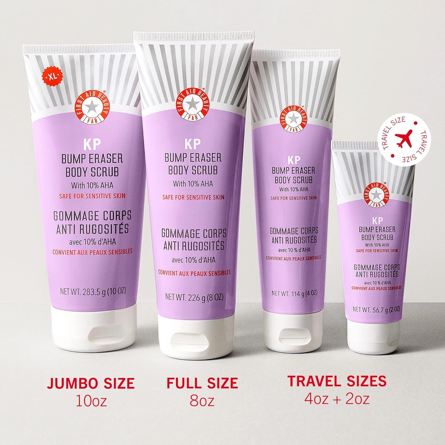 First Aid Beauty KP Bump Eraser Body Scrub – 10% AHA Exfoliator for Smooth Skin