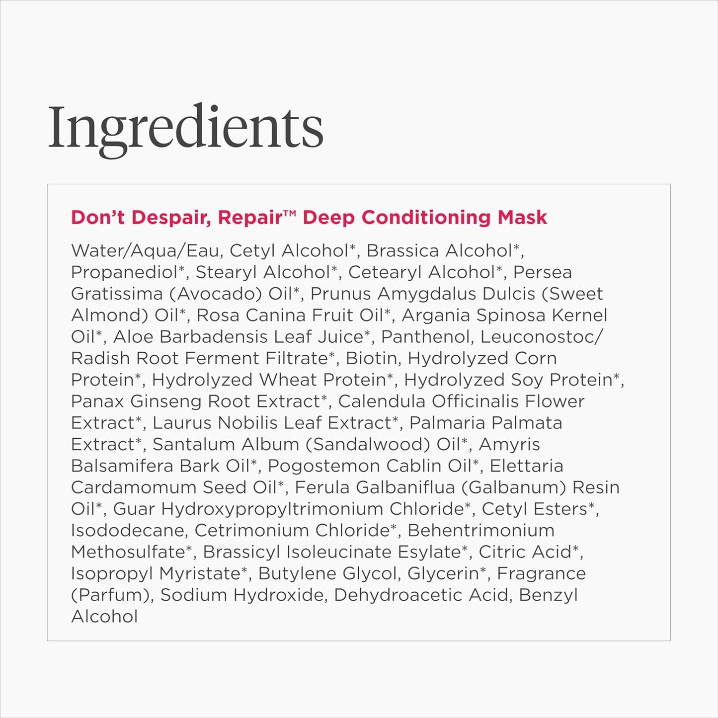 Briogeo Don’t Despair, Repair! Deep Conditioning Mask – Strengthen & Restore Dry, Damaged, or Color-Treated Hair – Vegan & Cruelty-Free – 10 oz