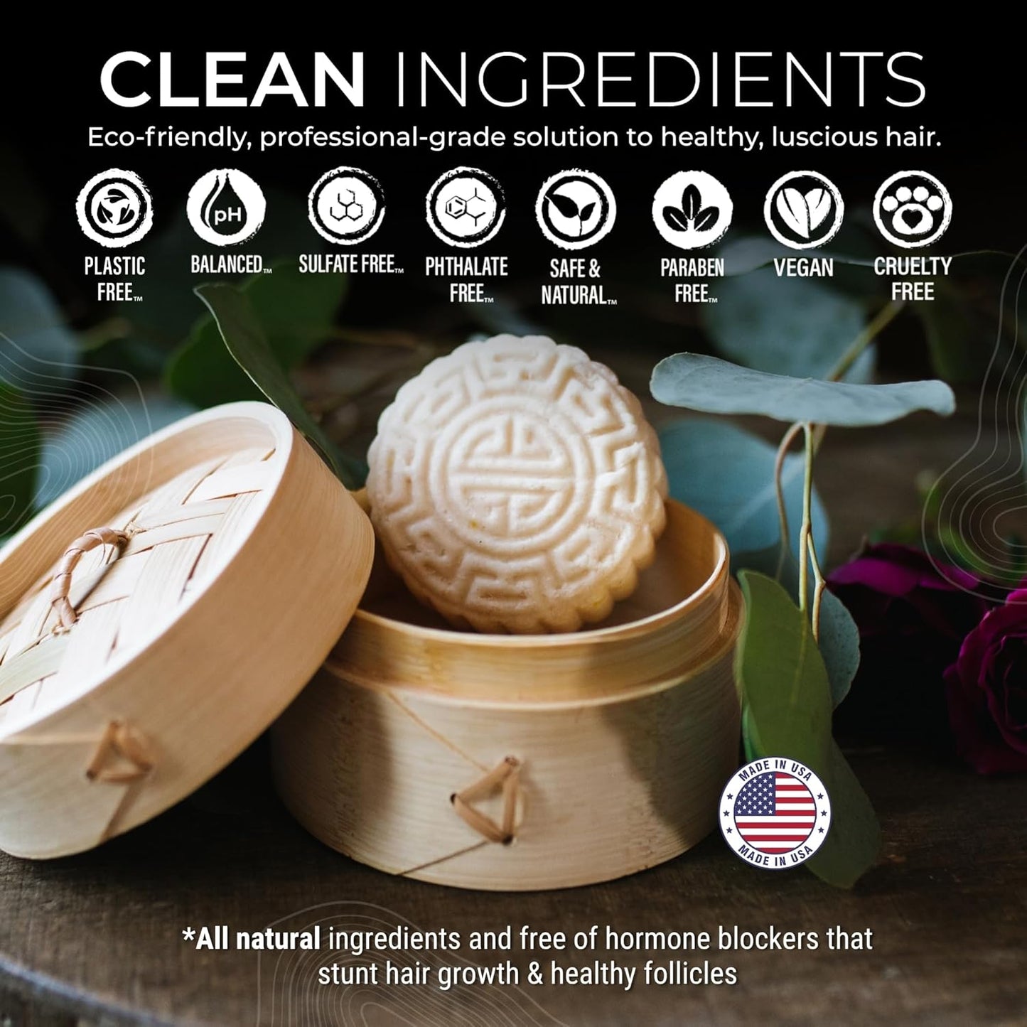 Viori Hidden Waterfall Shampoo & Conditioner Bar Set – Rice Water Hair Care, Sulfate-Free, Eco-Friendly & Moisturizing (Plastic-Free, 2 Bars)