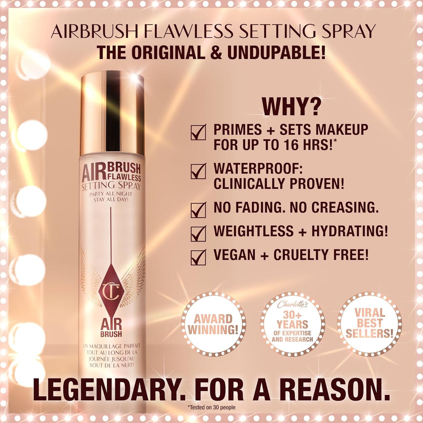 Charlotte Tilbury Airbrush Flawless Setting Spray – 16Hr Hydrating Makeup Mist