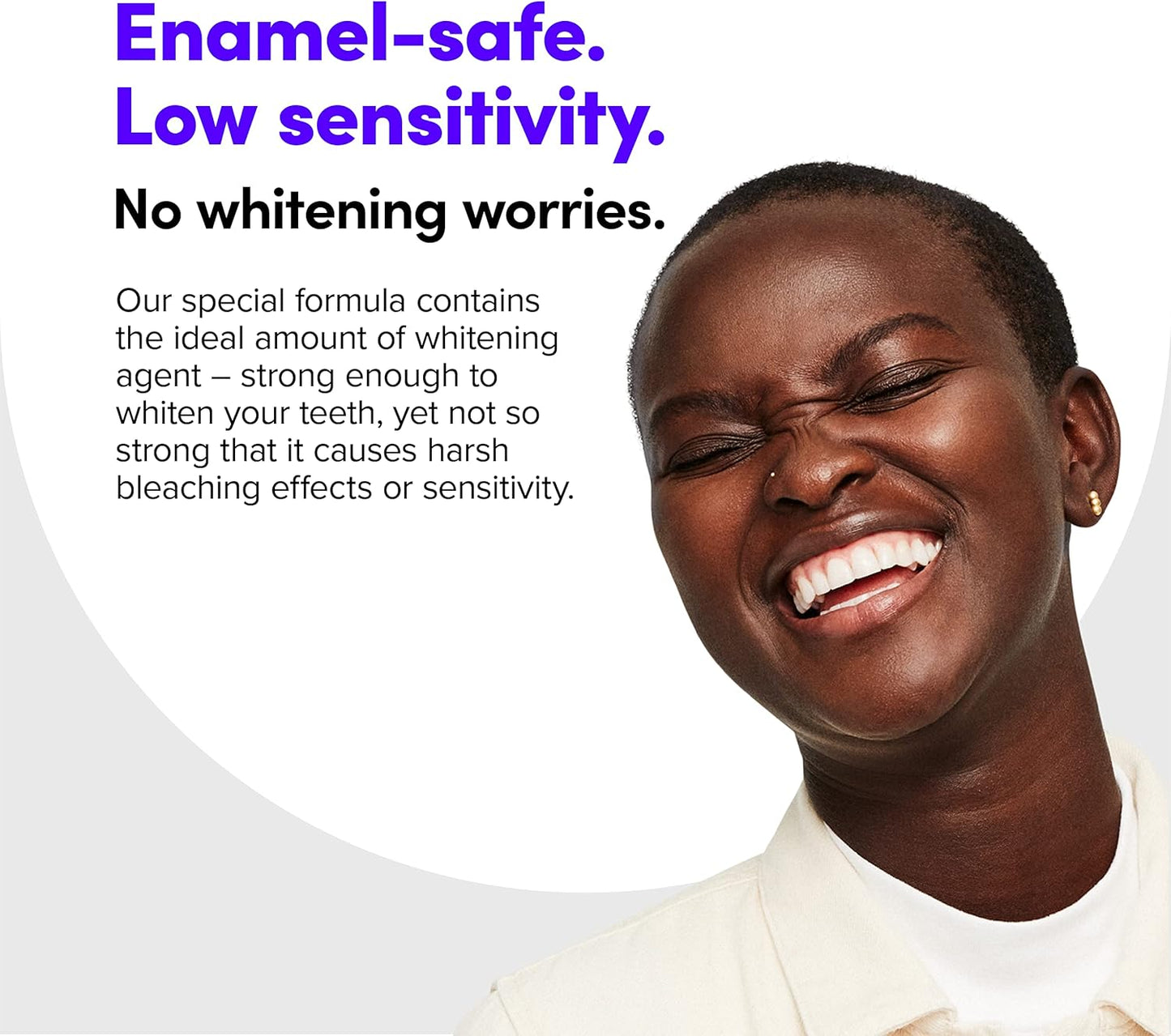 SmileDirectClub Fast Dissolving Teeth Whitening Strips – 18 Enamel-Safe Strips with Professional Hydrogen Peroxide, 2X Faster Results for Sensitive Teeth