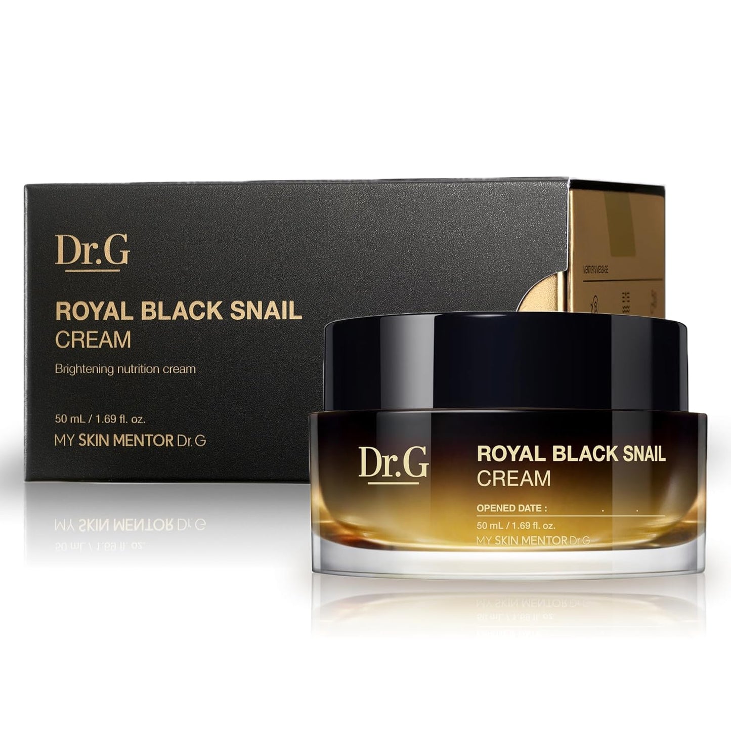 Dr. G Royal Black Snail Cream 50ml – Snail Mucin Moisturizer for Elasticity, Hydration & Blemish Care
