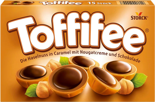 Storck Toffifee Hazelnut Caramel Nougat Chocolates 125g – 15 Pieces Imported