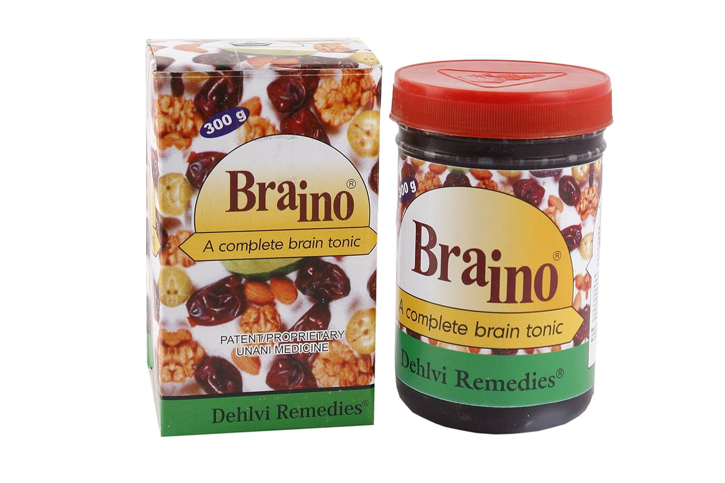 Dehlvi Braino Complete Brain Tonic 300g Pack of 2 – Memory & Concentration Booster for Kids