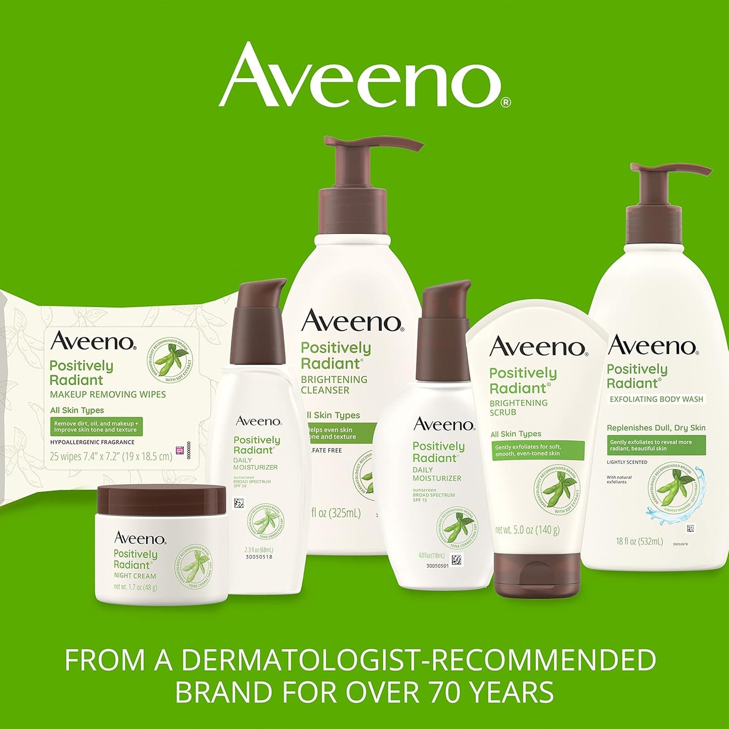 Aveeno Clear Complexion Foaming Facial Cleanser with Soy Extract & Salicylic Acid – Oil-Free Acne Face Wash for Breakout-Prone Skin, Sulfate-Free, Hypoallergenic (6 fl oz)