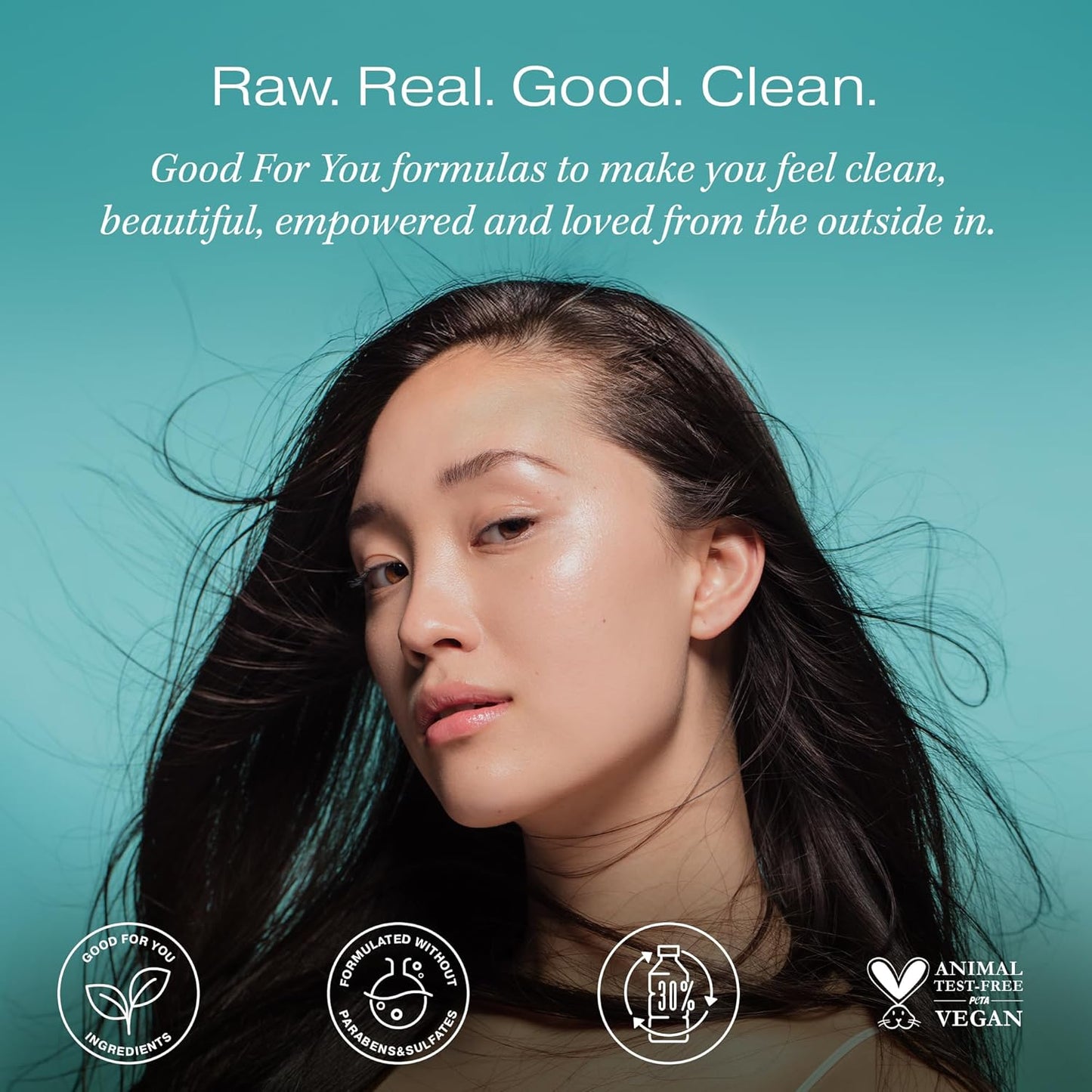 Raw Sugar Moisture Smoothie Shampoo & Conditioner Set – Hydrating Coconut Oil, Agave & Almond Milk for Dry, Frizz-Prone Hair – Sulfate & Paraben Free