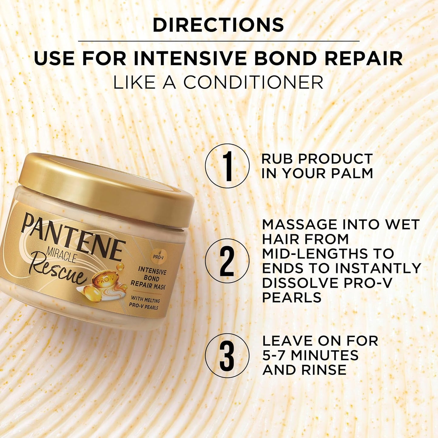 Pantene Miracle Rescue Hair Mask – Intensive Bond Repair for Damaged Hair