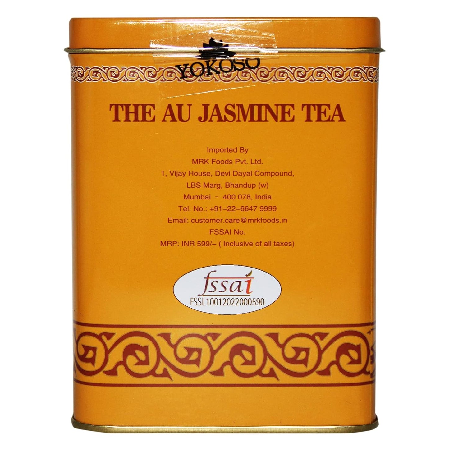 Yokoso Jasmine Green Tea – Premium Loose Leaf, Floral Aroma, 227g Tin